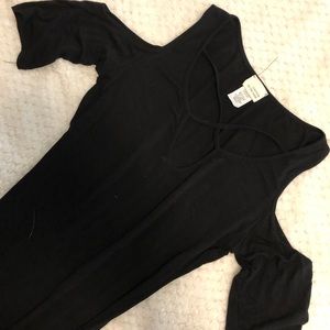Black casual dress